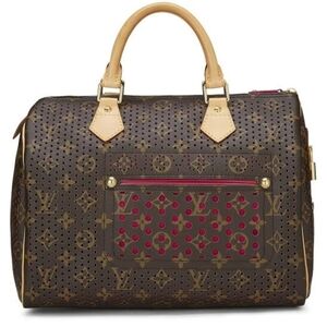 Louis Vuitton Monogram Canvas & Fuchsia Perforated Speedy 30
